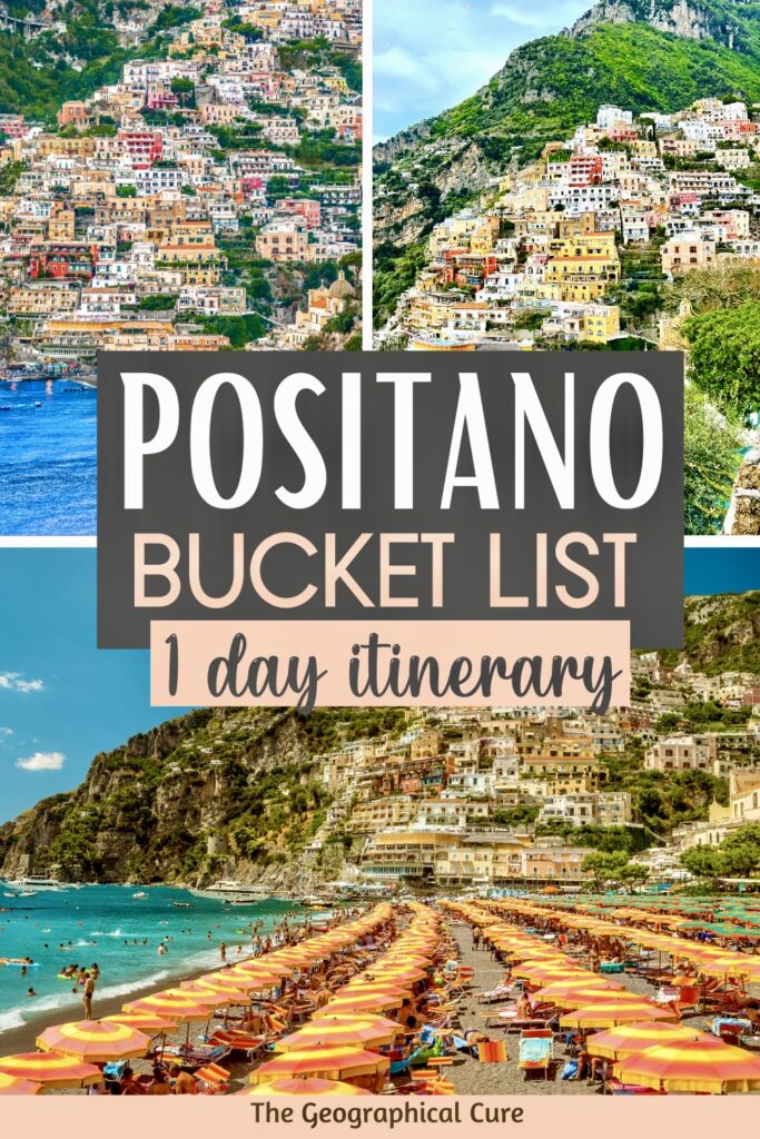 Pinterest pin for one day in Positano itinerary