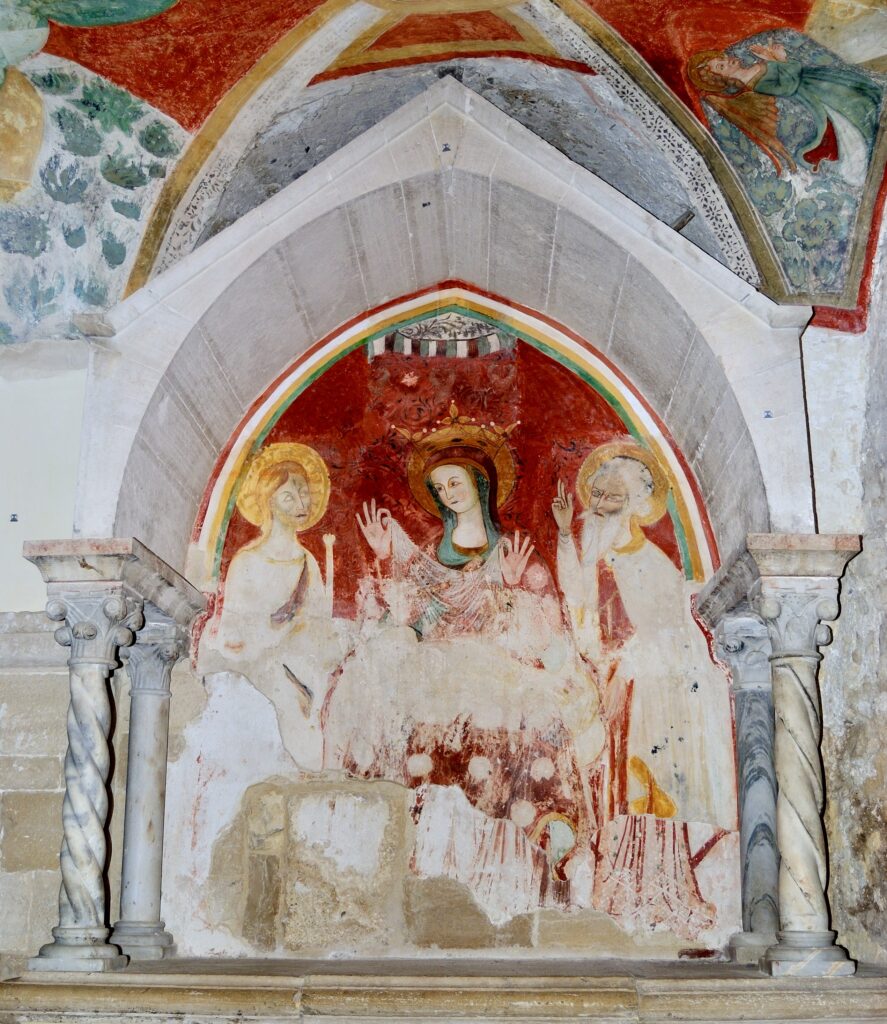 fresco in the crypt