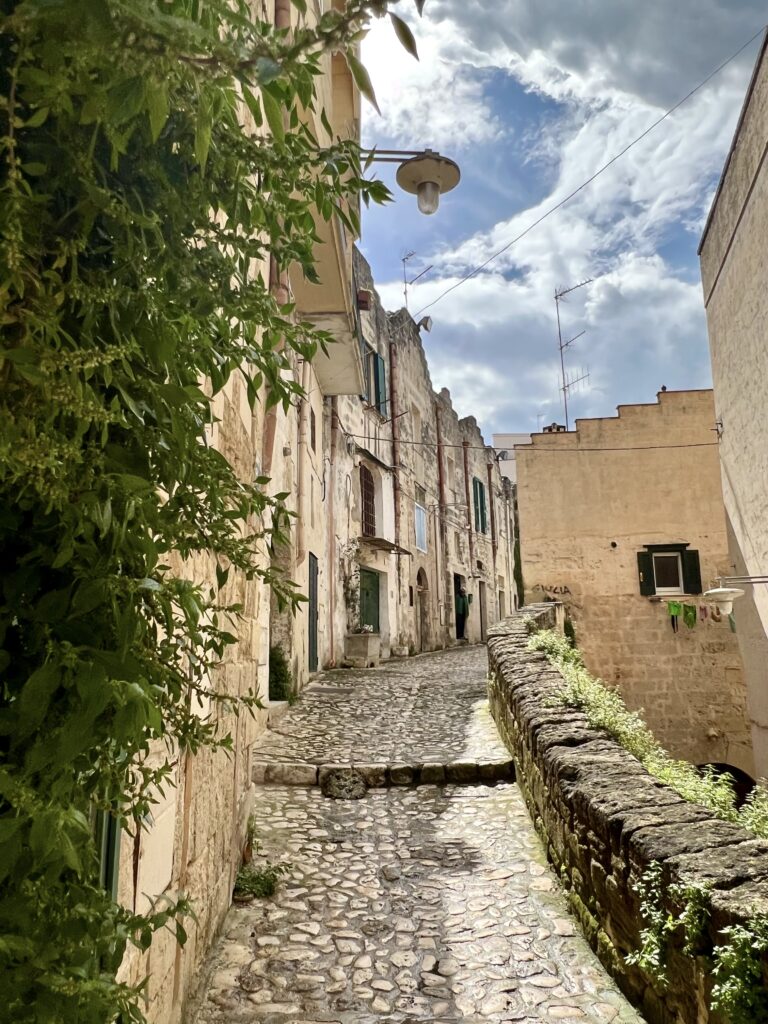 rocky lane in Matera