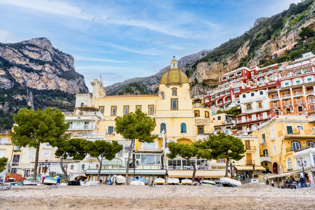 Positano and the Church of Santa Maria Assunta 