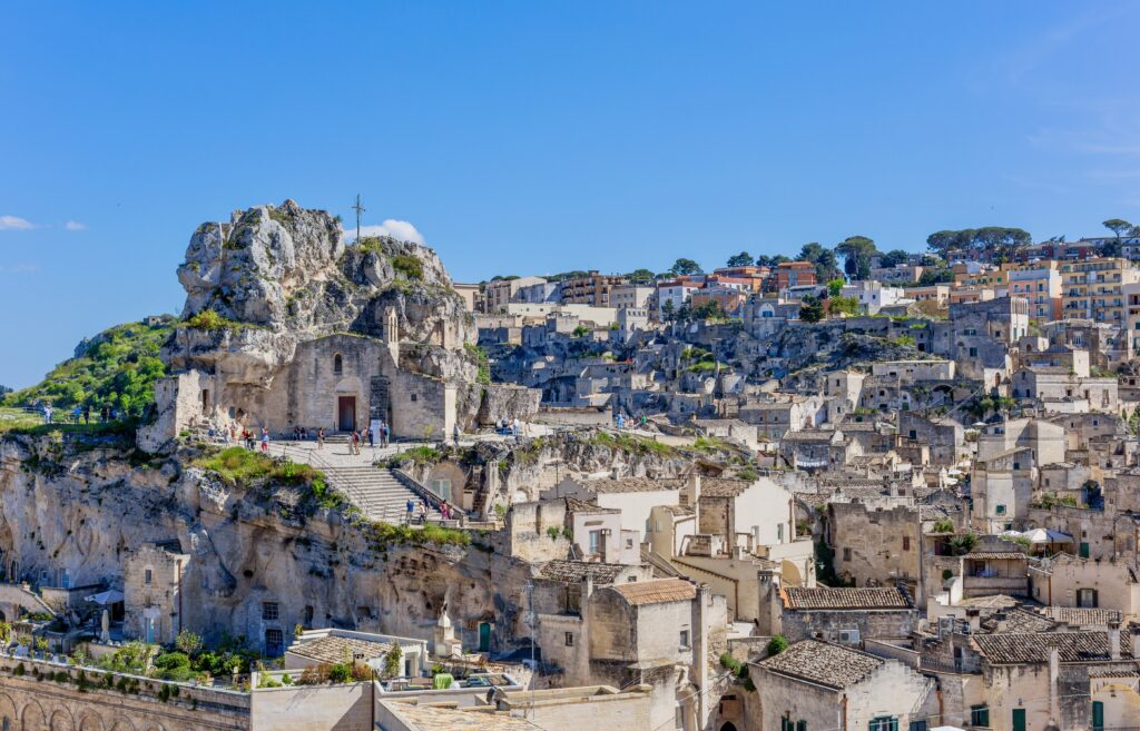 sassi and rock church of Matera