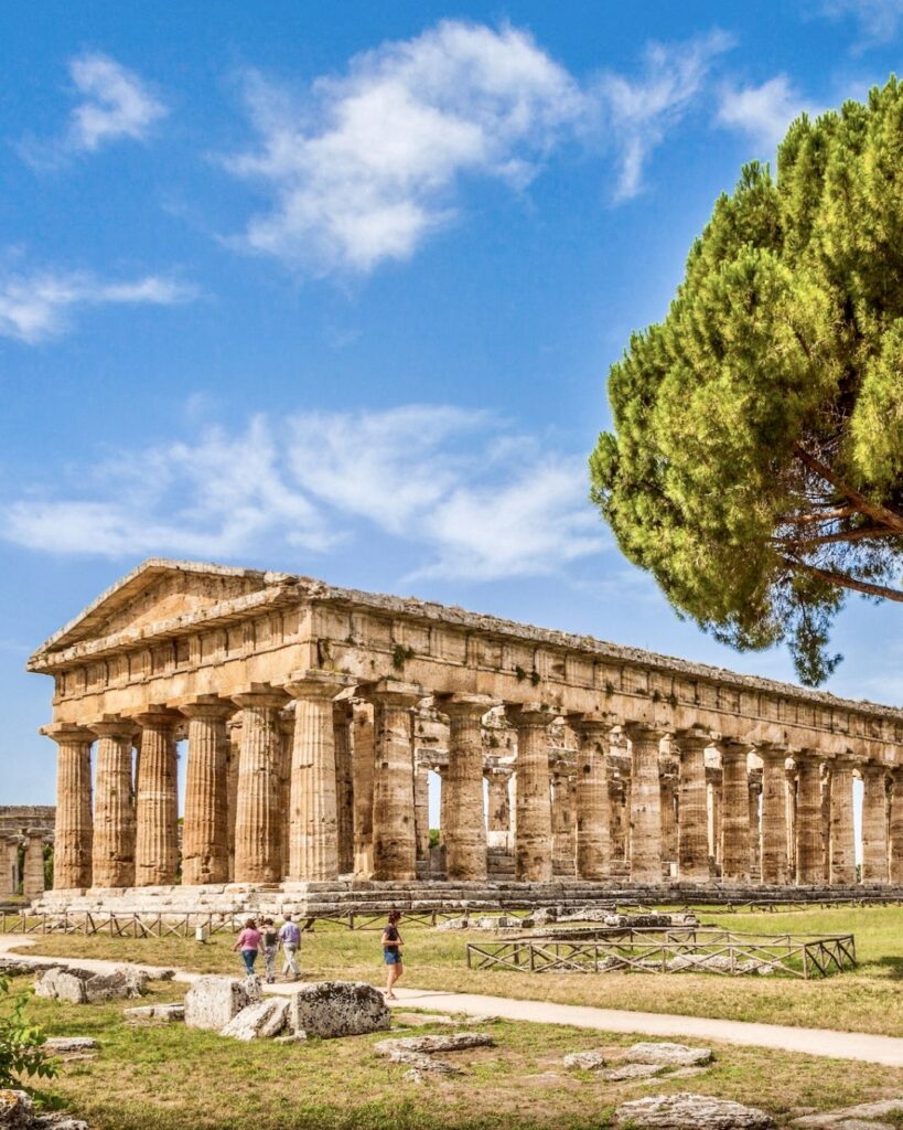 Temple of Neptune in Paestum, a splendid UNESCO site in Europe