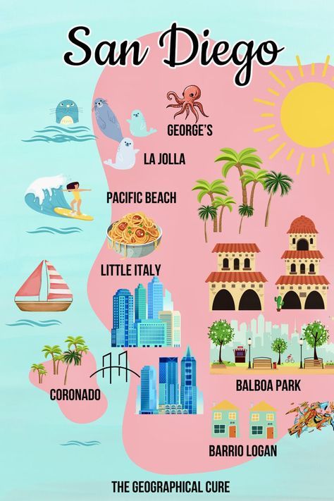 Pinterest pin graphic for 2 days in San Diego itinerary