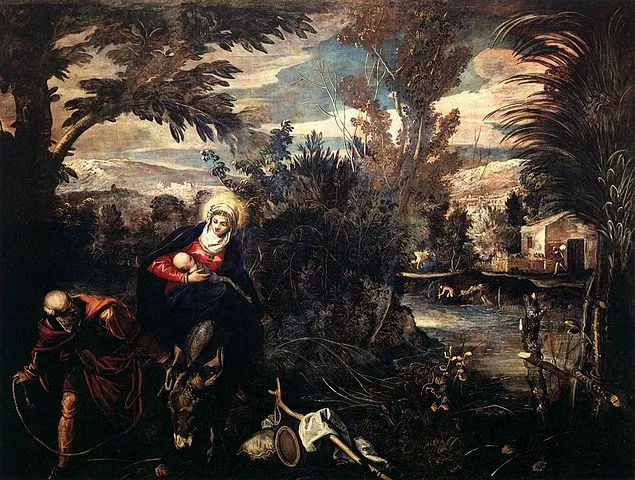 Tintoretto, Flight Into Egypt, 1583-87