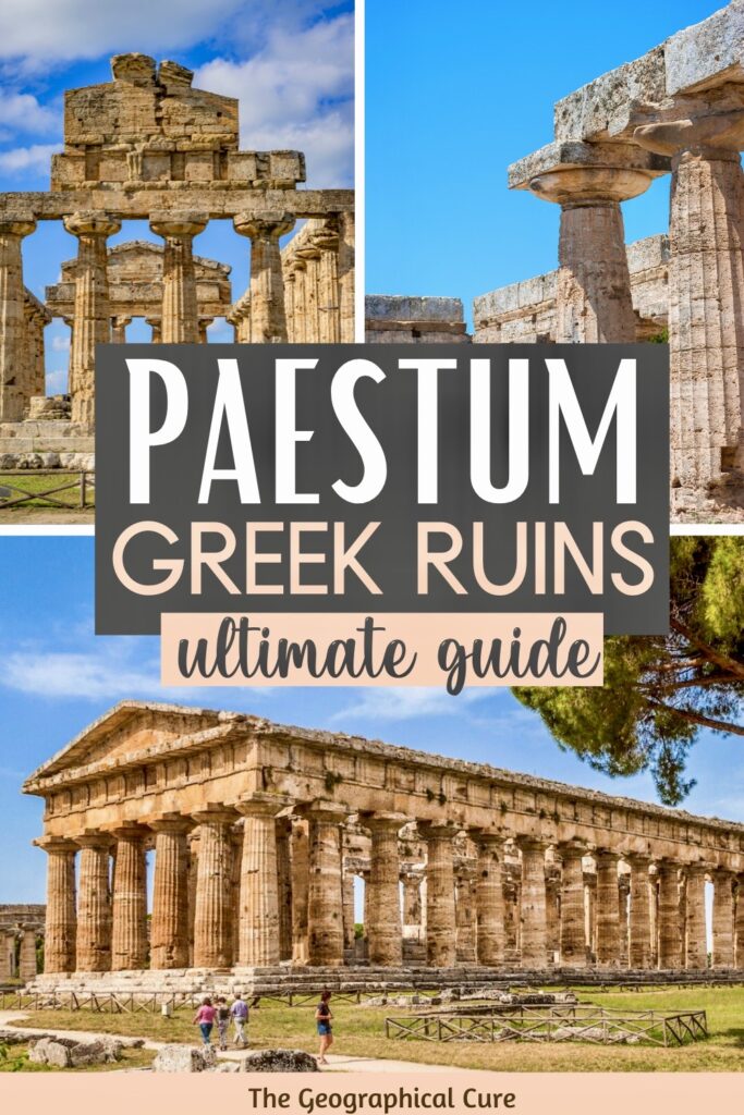 Pinterest pin for guide to visiting Paestum
