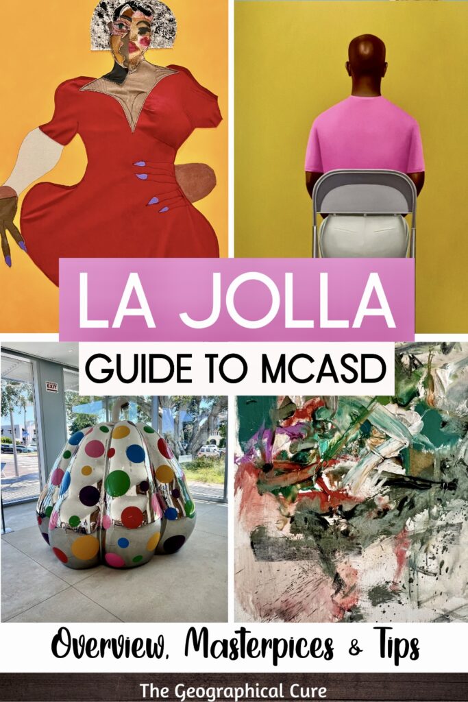 Pinterest pin for guide to the Museum of Contemporary Art San Diego, MCASD