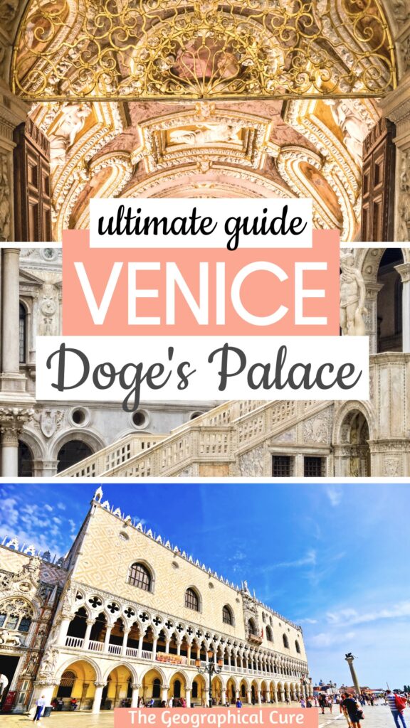 Pinterest pin for guide to the Doge's Palace