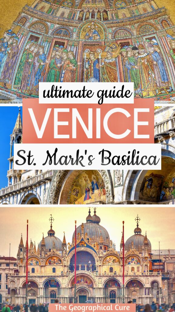 Pinterest pin for guide to St. Mark's Basilica