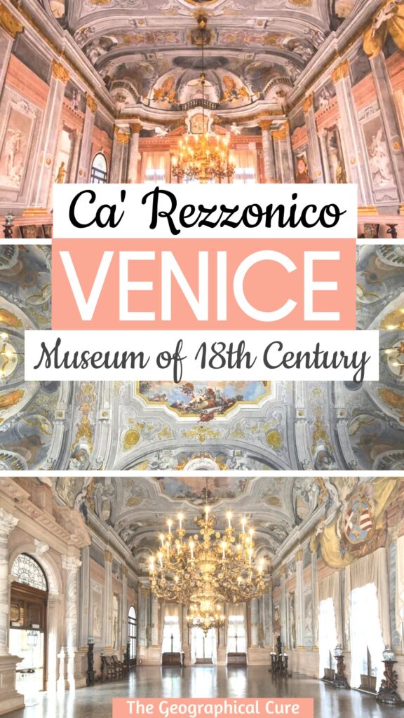 Pinterest pin for guide to Ca'Rezzonico