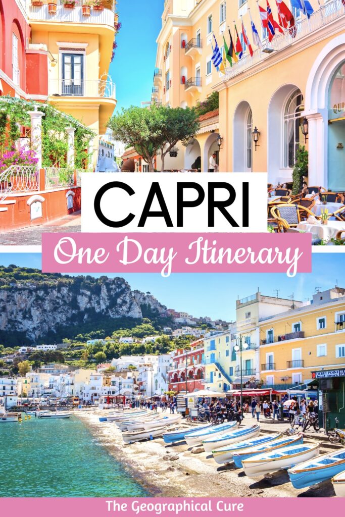 Pinterest pin for one day in Capri day trip guide