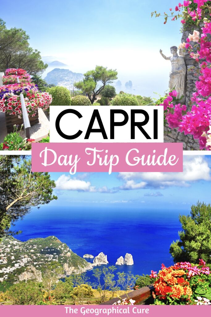 Pinterest pin for one day in Capri day trip guide