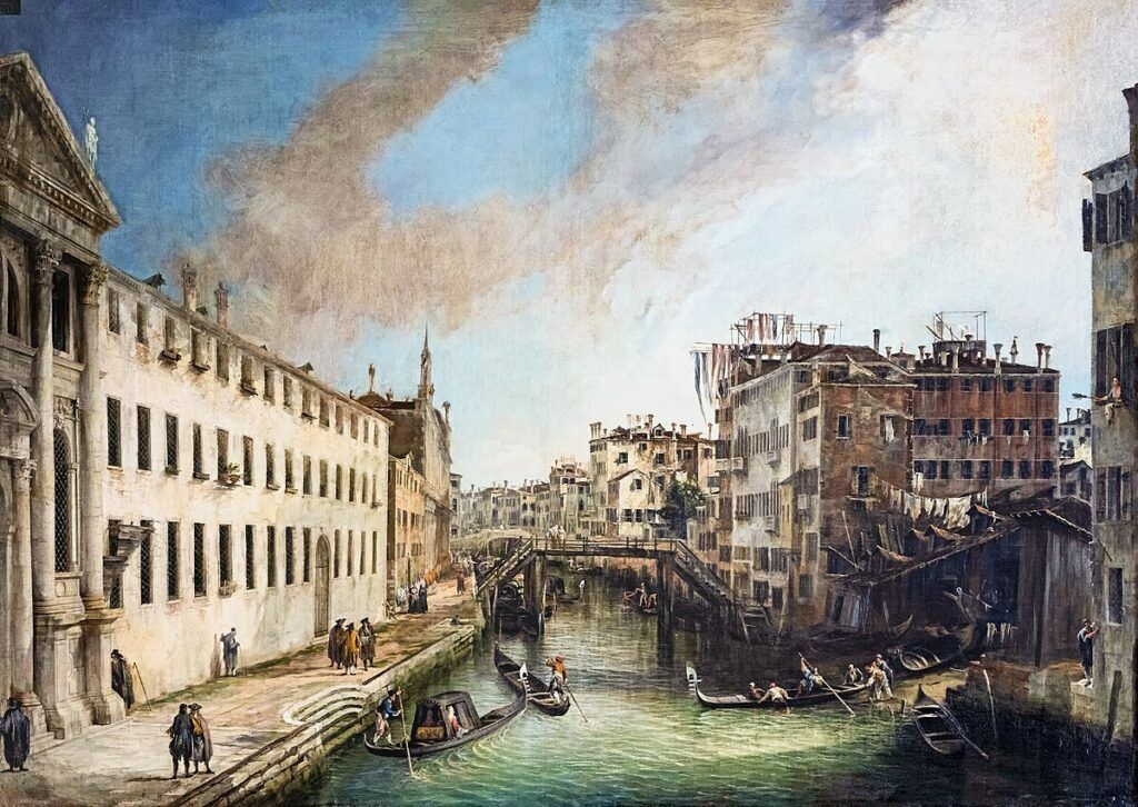 Canaletto, View of Rio dei Mendicati, Creative Commons Attribution-Share Alike 4.0 International