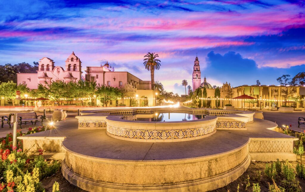 fountain in Balboa Park