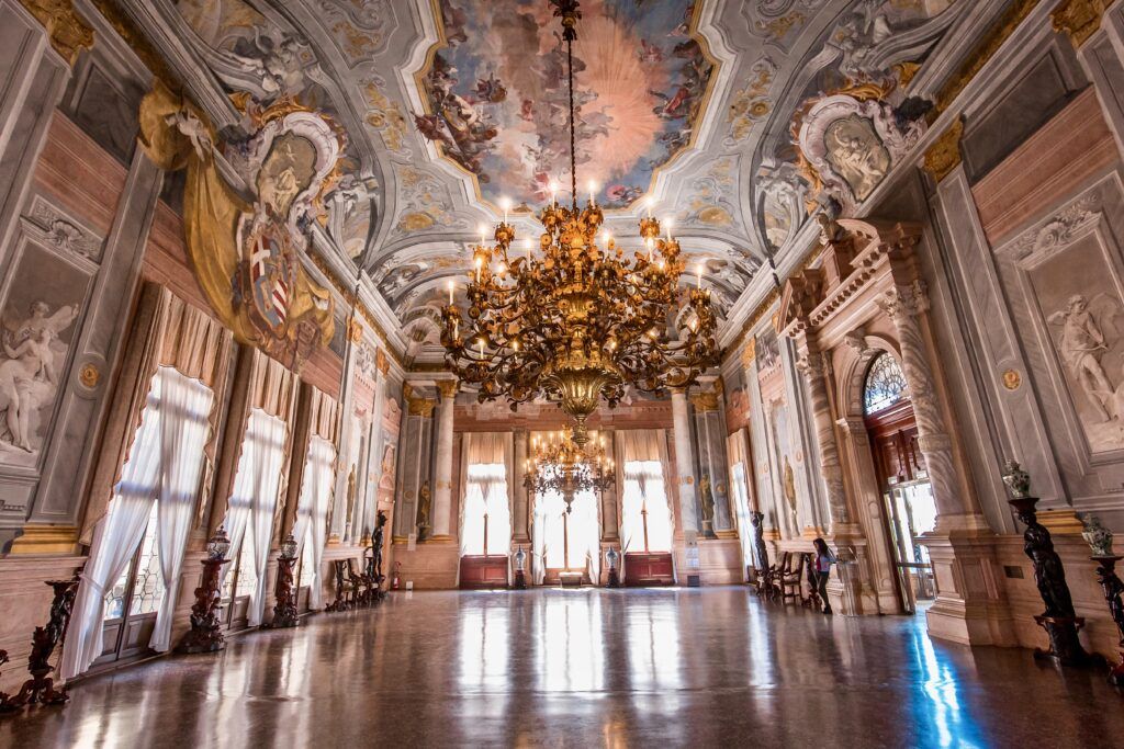 grand ballroom in Ca' Rezzonico