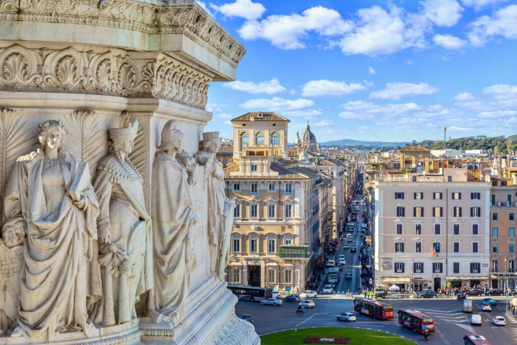 view from the Vittorio Emanuel II Monument