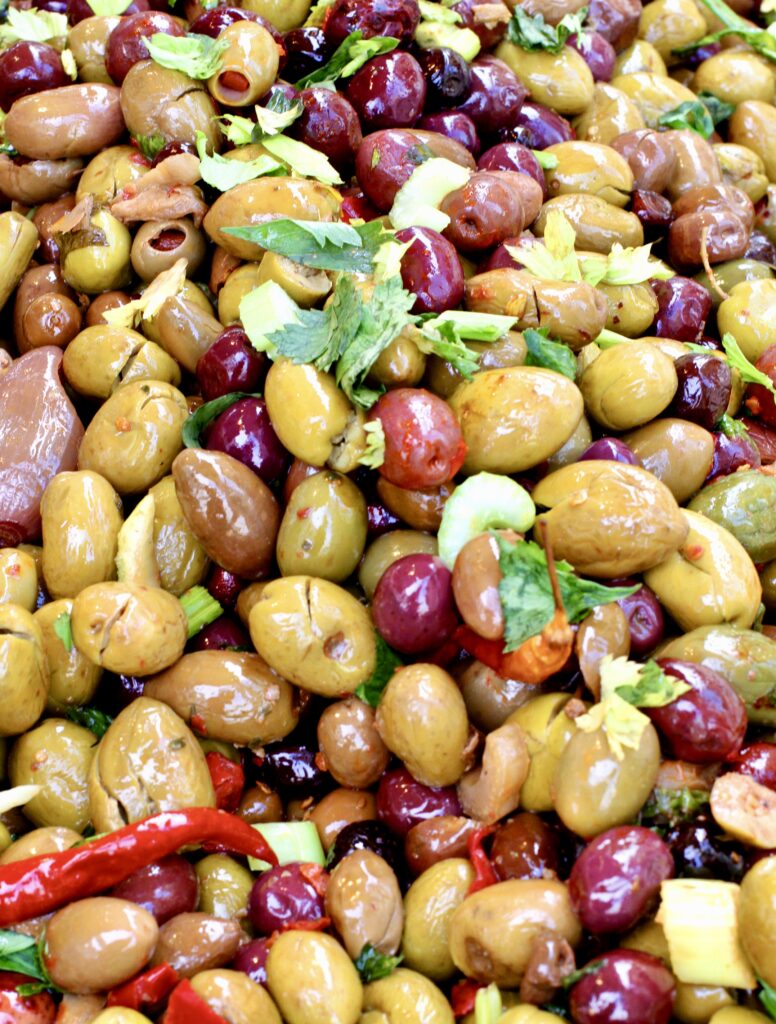 olives at the market