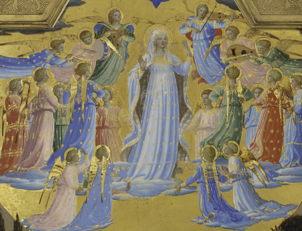Fra Angelico The Death and Assumption of the Virgin, 1430-34, one of the most beautiful Renaissance paintings in the United States
