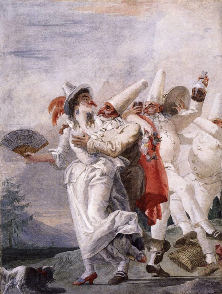 Tiepolo, Punchinello in Love, 1793-97