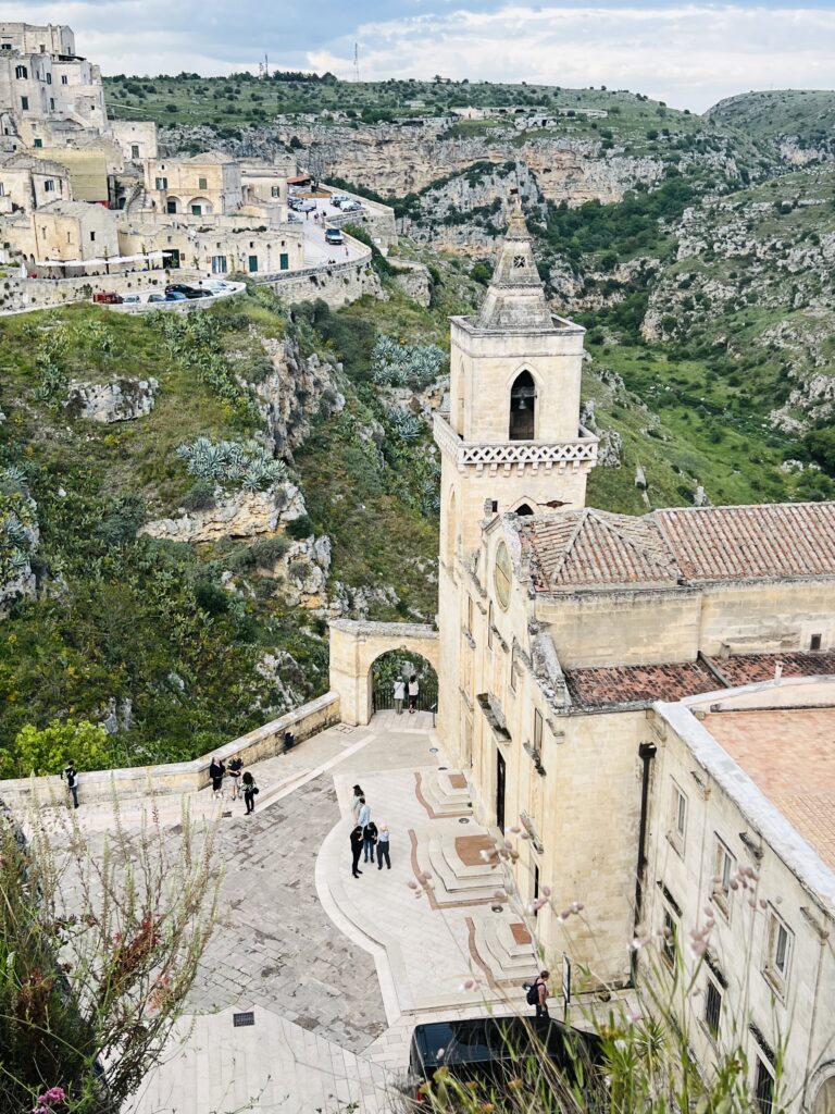 view from the Idris rock church