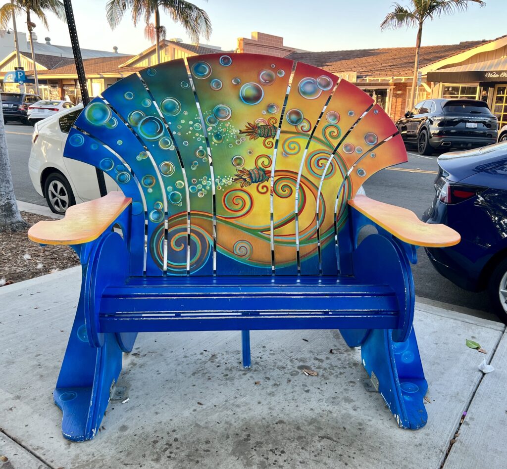 Instagram chair in Carlsbad