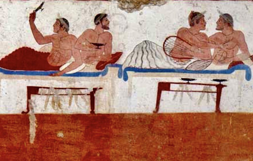 wall painting in the Tomb of the Diver