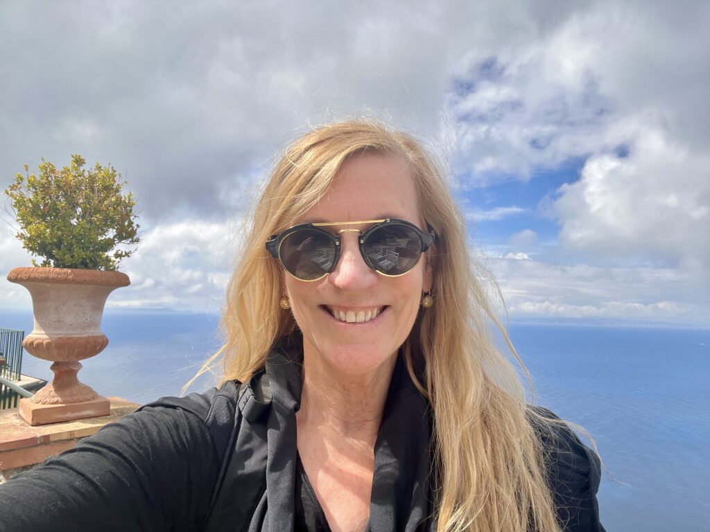 enjoying the views in Anacapri