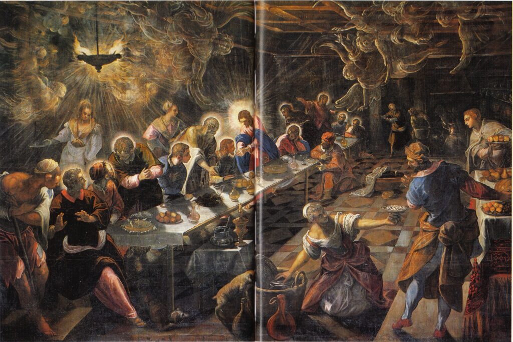 Tintoretto, The Last Supper, 1592–1594, a must see masterpiece in the Dorsoduro