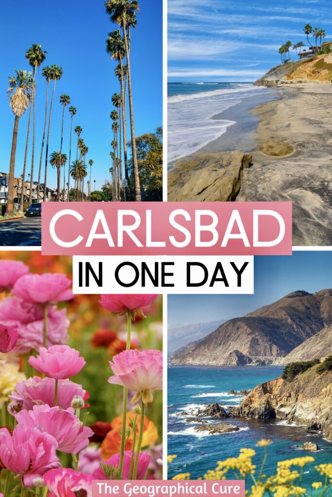Pinterest pin for one day in Carlsbad itinerary