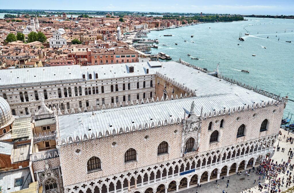 aerial view of the Doge's Palace