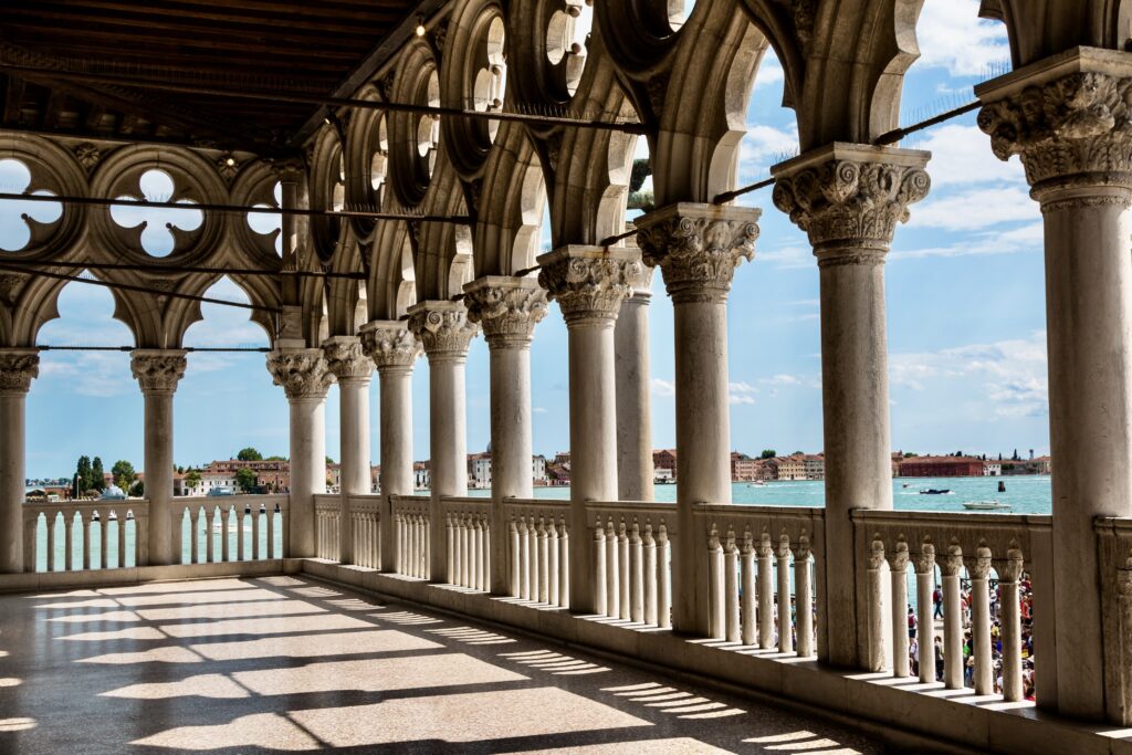 view from inside the Doge's Palace