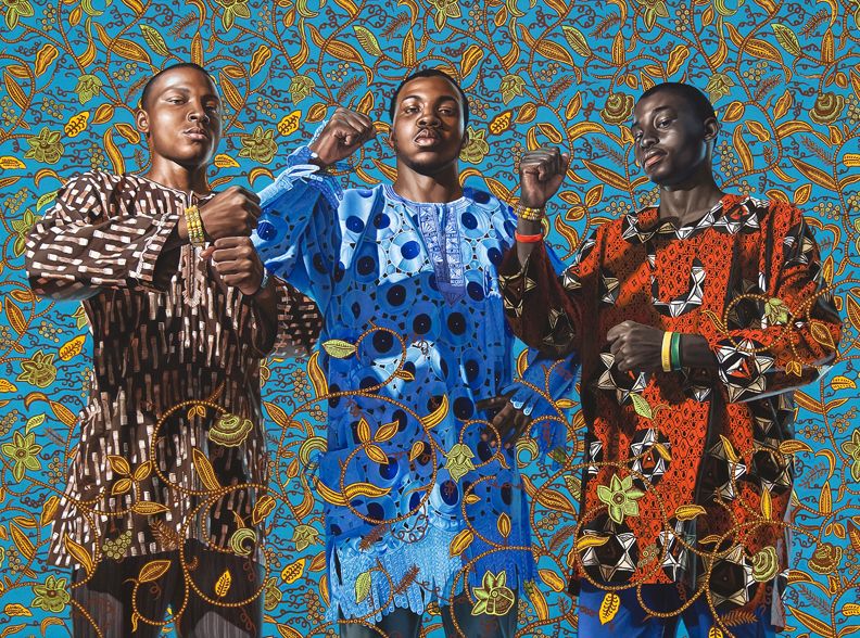 Kehinde Wiley, Three Wise Men Greeting Entry Into Lagos, 2008