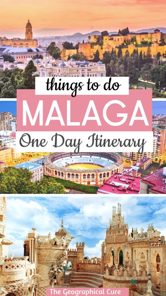 Pinterest pin for one day in Malaga itinerary