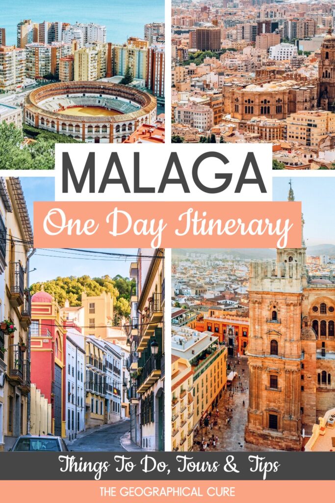 Pinterest pin for one day in Malaga itinerary