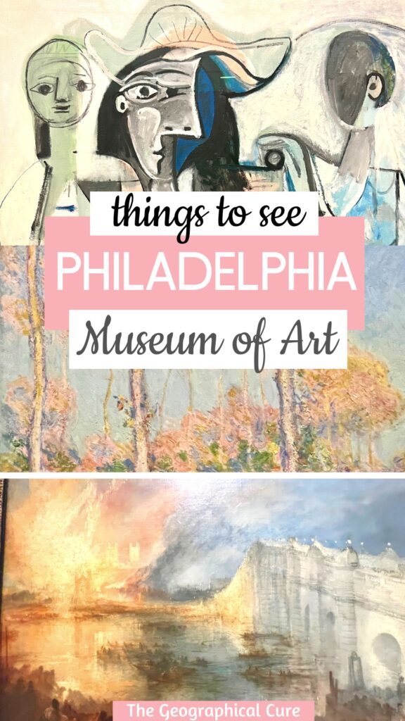 Pinterest pin for guide to the Philadelphia Museum of Art