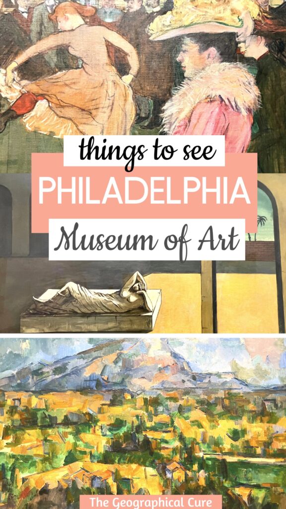 Pinterest pin for guide to the Philadelphia Museum of Art