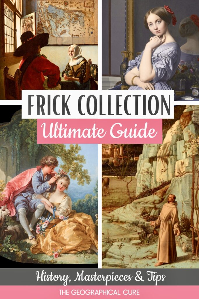 Pinterest pin for guide to the Frick Collection