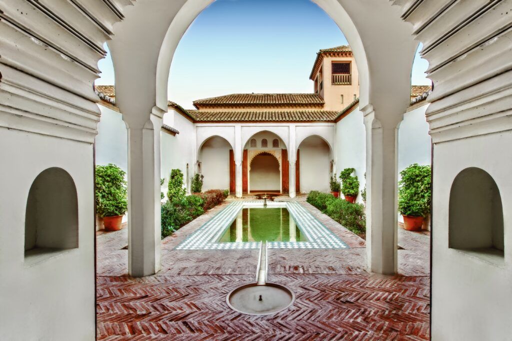 Patio de la Alberca in the Alcazaba