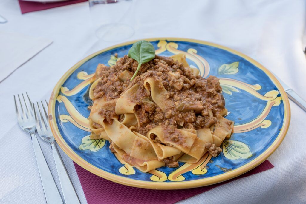 tagliatelle with meat ragu