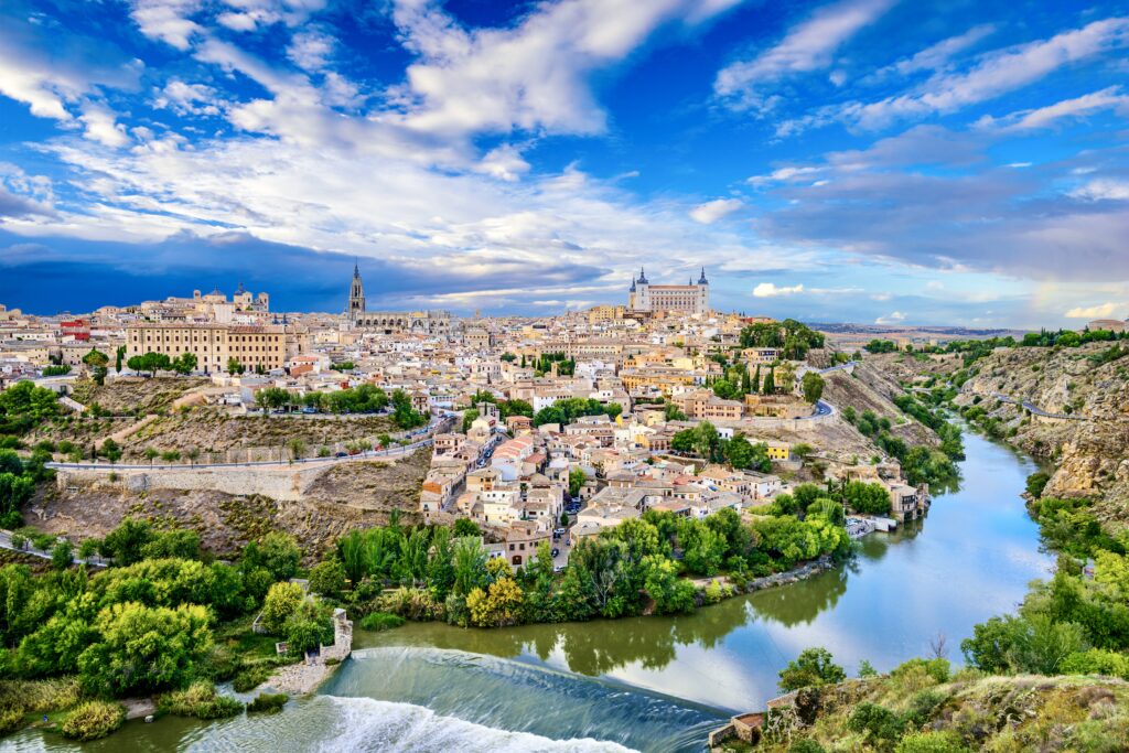 cityscape of Toledo from a viewpoint
