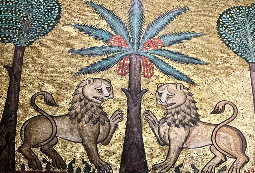 lion mosaics in the Norma
