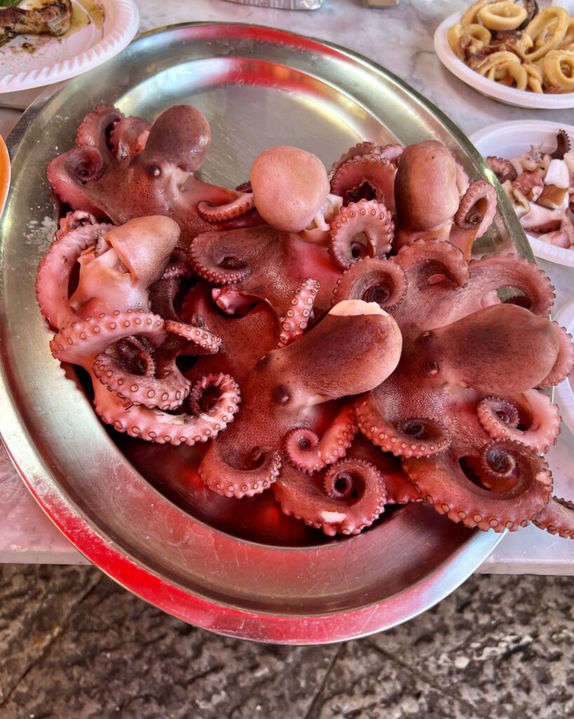 octopus at Ballaro Market