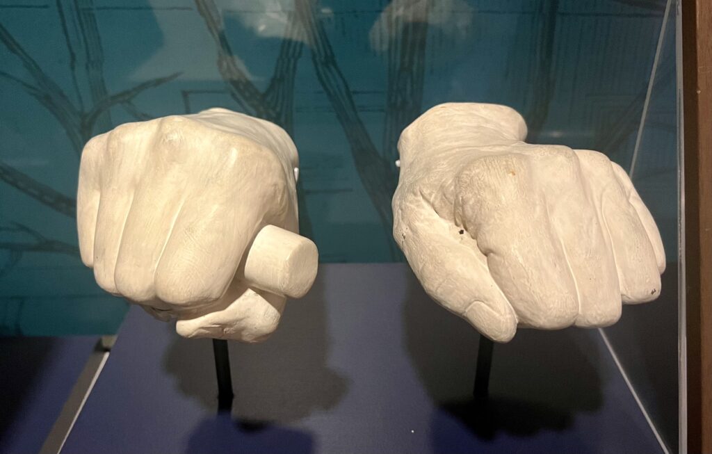 cast of Lincoln's hands