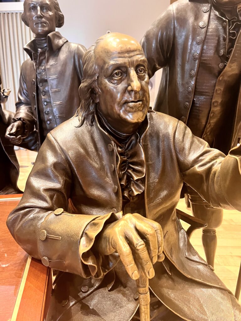 Benjamin Franklin in Signers' Hall