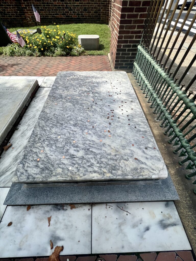 Benjamin Franklin's grave