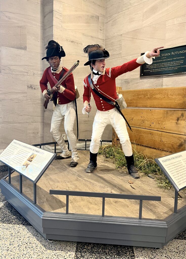 exhibit of British soldiers