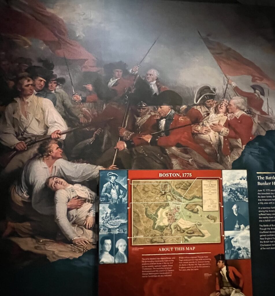 exhibit on the battle of bunker hill