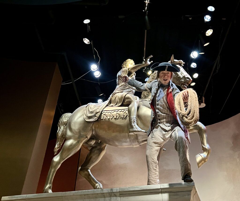 replica of King George III statue