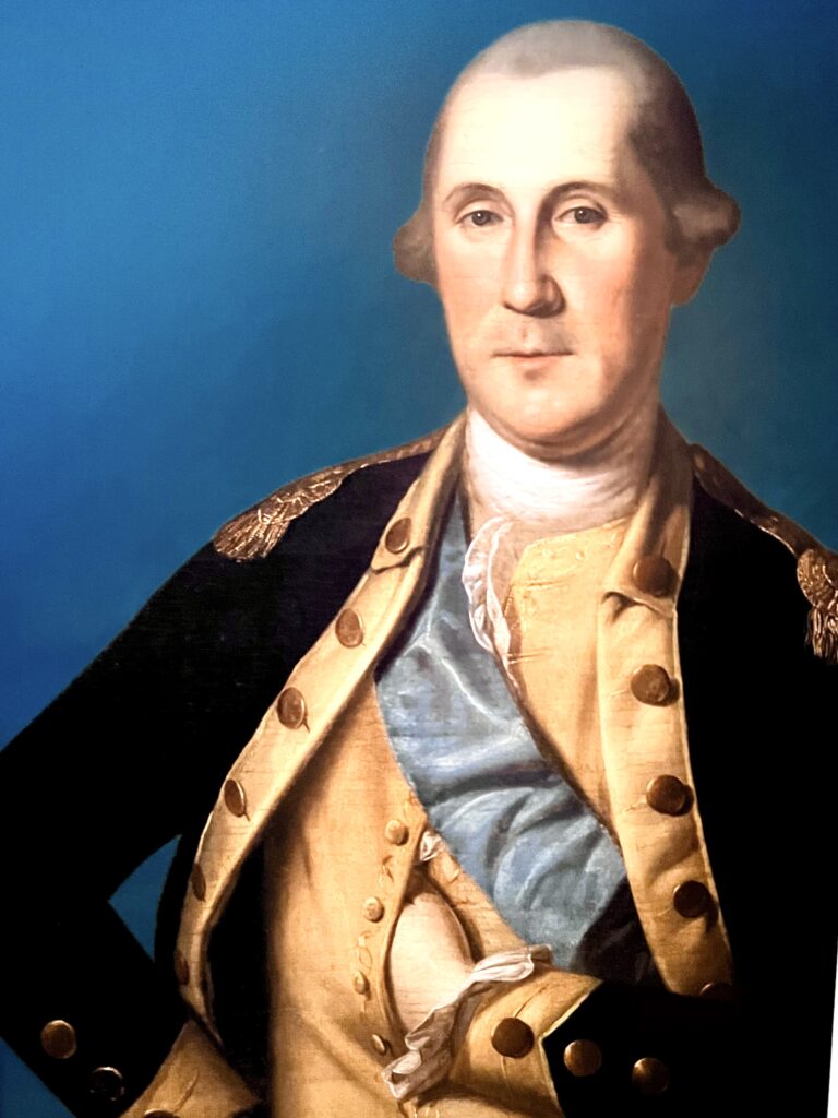 eplica of Washington portrait by Charles Willson Peale