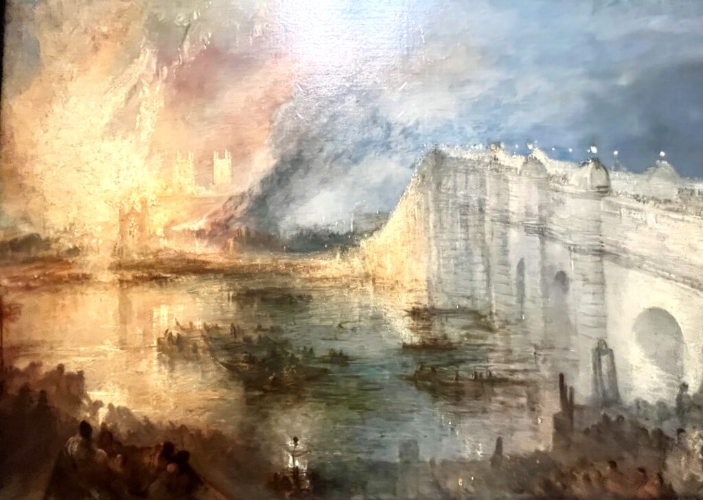 Turner, Burning of the Houses of Parliament, 1834