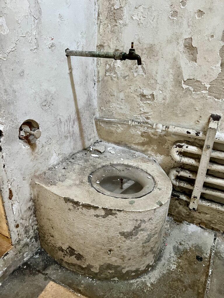 toilet in a cell